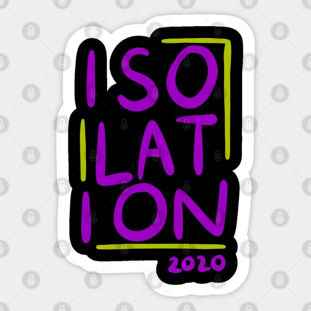 Isolation 2020 - Social Distancing Quarantine Drawing Sticker by isstgeschichte